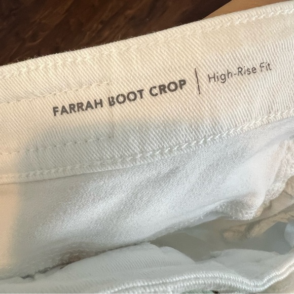 Adriano Goldschmied Farrah Mid-Rise Crop Boot Jeans White - Picture 9 of 10